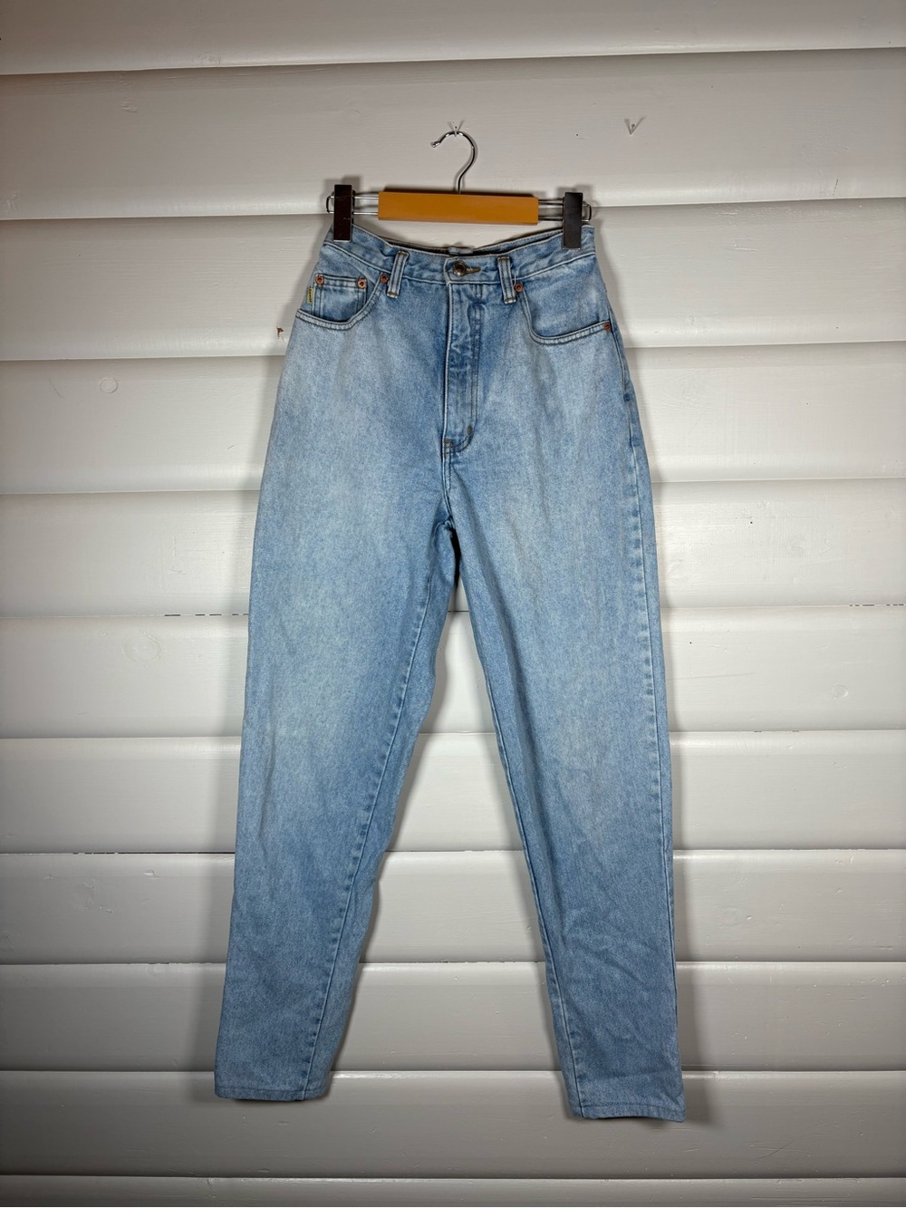 Vintage Brody Made in Hong Kong Extra High Rise Mom Jeans 100% Cotton 25x32